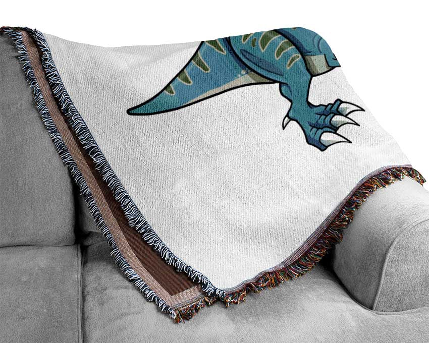 Happy Dinosaur Woven Blanket