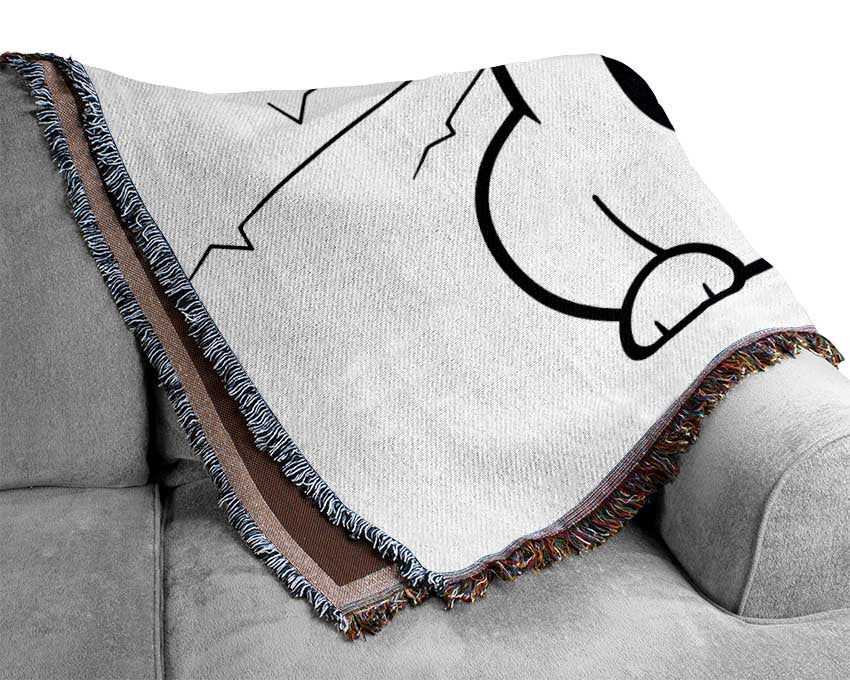 Crazy Cat Woven Blanket