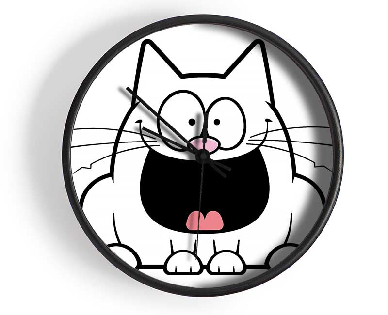 Crazy Cat Clock - Wallart-Direct UK