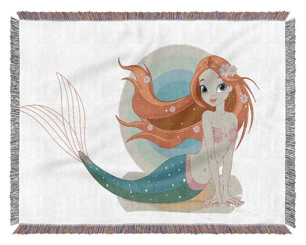 Pretty Mermaid Woven Blanket