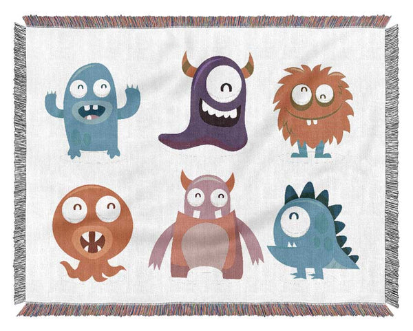 Monster Fun 1 Woven Blanket