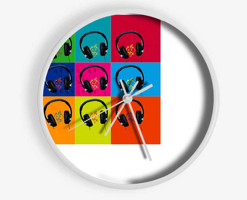 Headphone Music Clock - Wallart-Direct UK