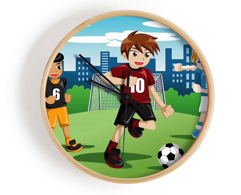 Football Kids Clock - Wallart-Direct UK