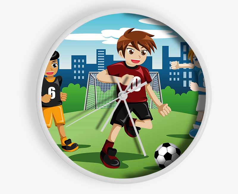 Football Kids Clock - Wallart-Direct UK