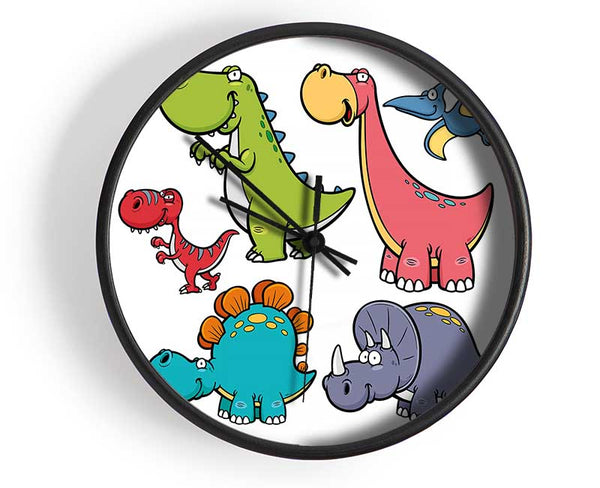 Dinosaur Tribe 1 Clock - Wallart-Direct UK