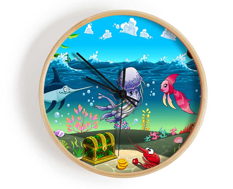 Under The Sea 2 Clock - Wallart-Direct UK