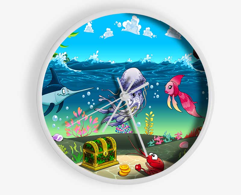 Under The Sea 2 Clock - Wallart-Direct UK