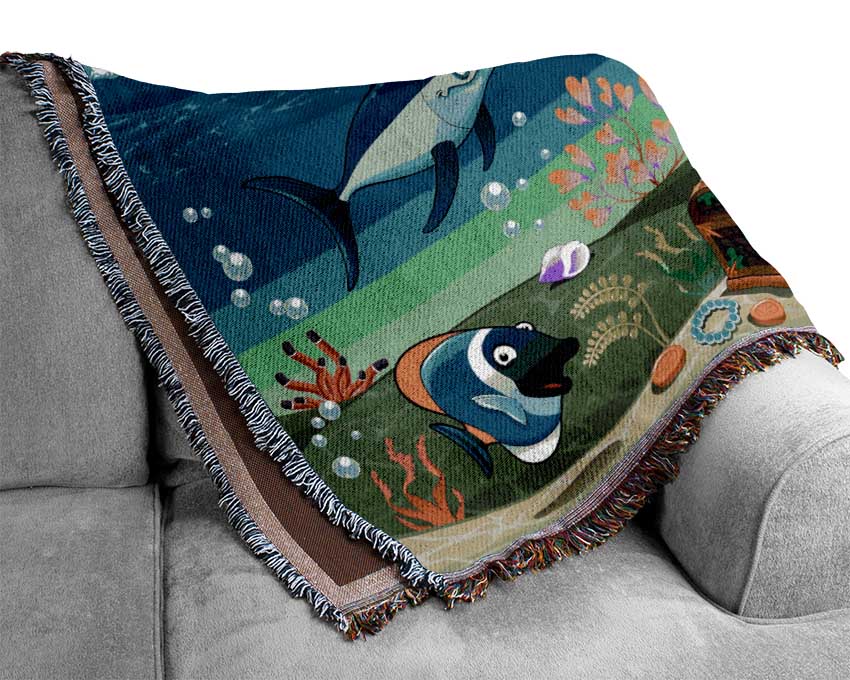 Under The Sea 2 Woven Blanket