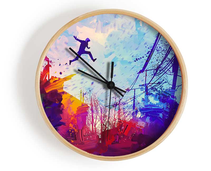 Base Jumper Clock - Wallart-Direct UK