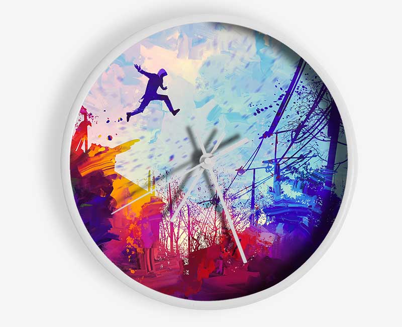 Base Jumper Clock - Wallart-Direct UK