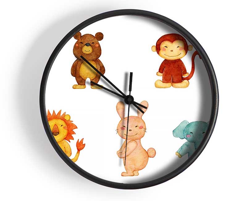 Animal Fun Clock - Wallart-Direct UK