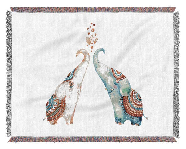 Elephant Love Woven Blanket