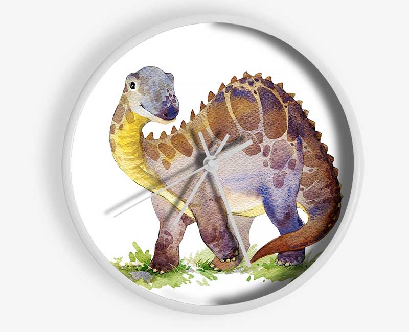 Smiling Dino Clock - Wallart-Direct UK