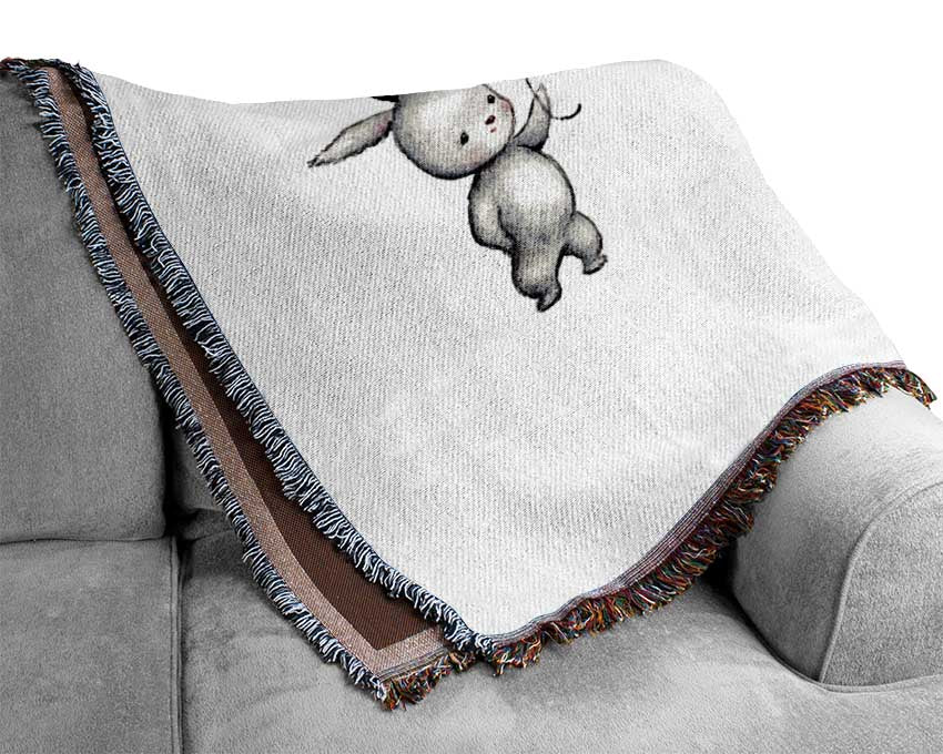 Animal Balloon Family Woven Blanket