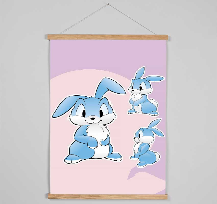 Bunny Hop Hanging Poster - Wallart-Direct UK