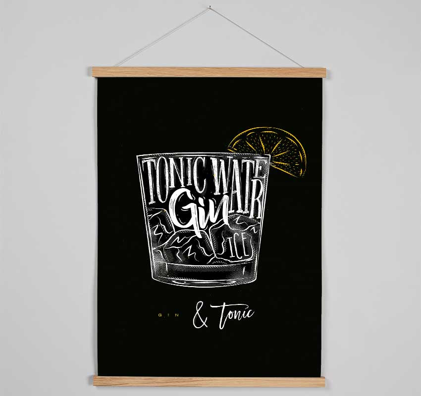 Gin And Tonic Over Ice 1 Hanging Poster - Wallart-Direct UK