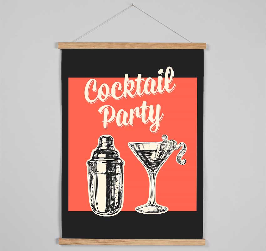 Cocktail Party 1 Hanging Poster - Wallart-Direct UK