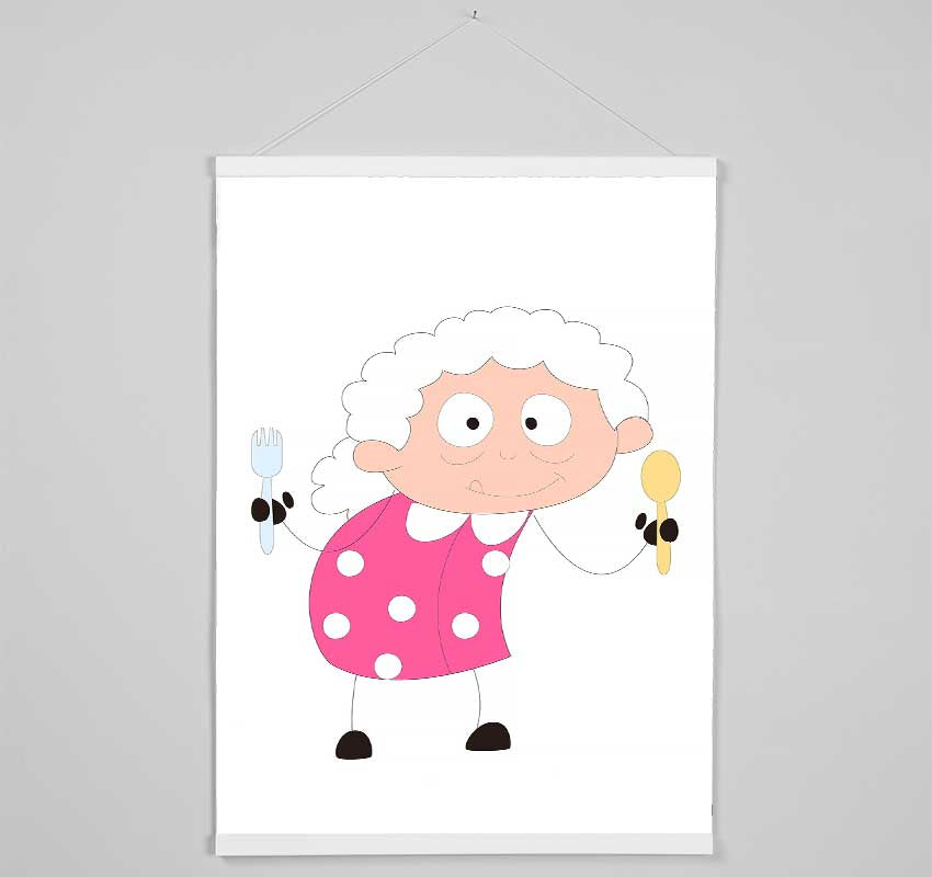 Grannies Kitchen Hanging Poster - Wallart-Direct UK