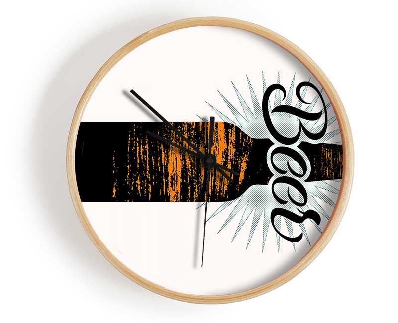 Beer Time 1 Clock - Wallart-Direct UK