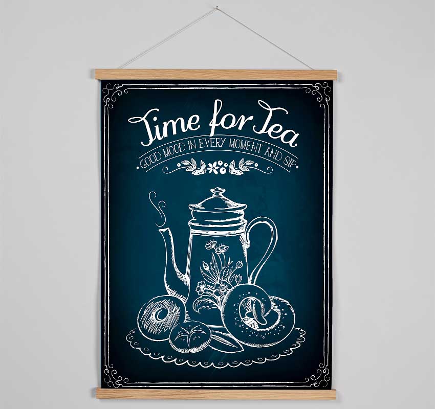 Time For Tea 2 Hanging Poster - Wallart-Direct UK