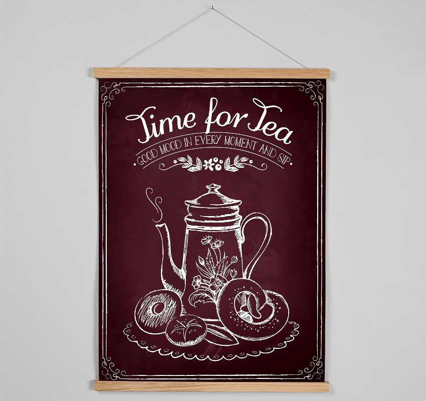 Time For Tea 3 Hanging Poster - Wallart-Direct UK