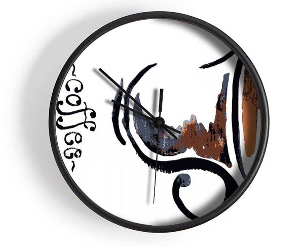 Coffee Cup Clock - Wallart-Direct UK