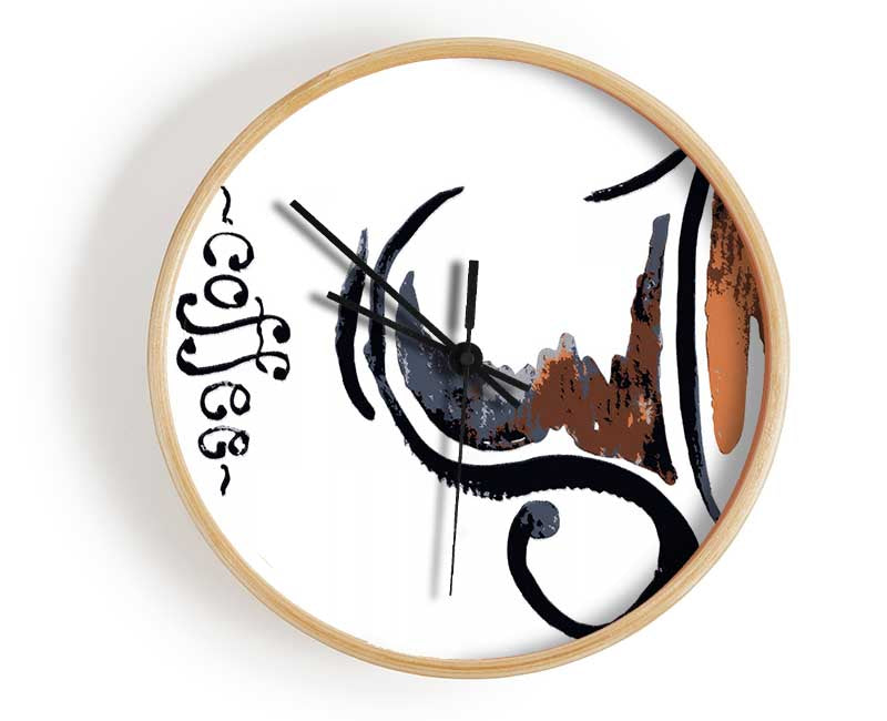 Coffee Cup Clock - Wallart-Direct UK