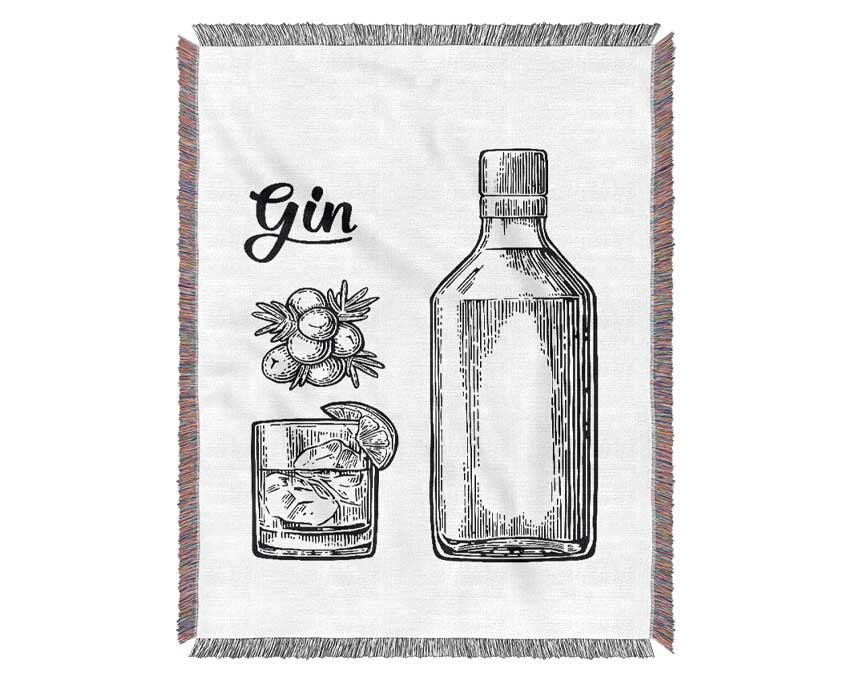 Gin And Tonic Over Ice 4 Woven Blanket