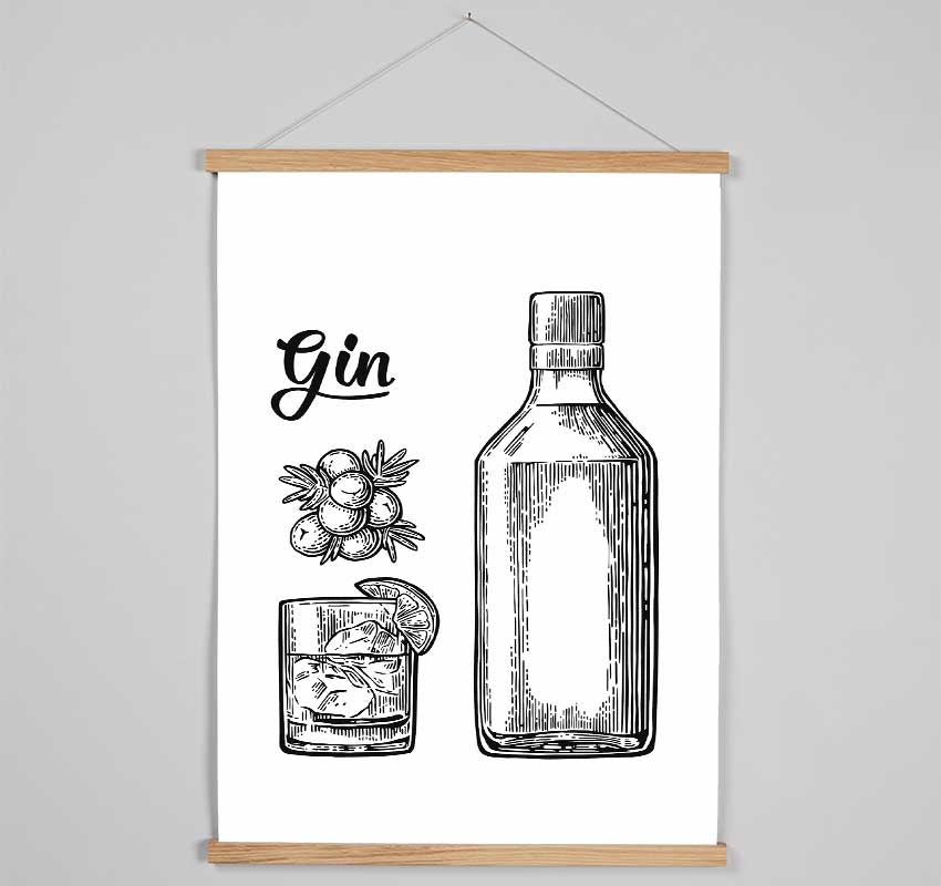 Gin And Tonic Over Ice 4 Hanging Poster - Wallart-Direct UK