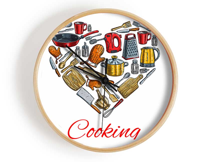 I Love Cooking 1 Clock - Wallart-Direct UK