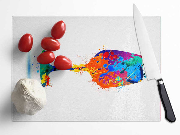 Wine Glass Splash Glass Chopping Board