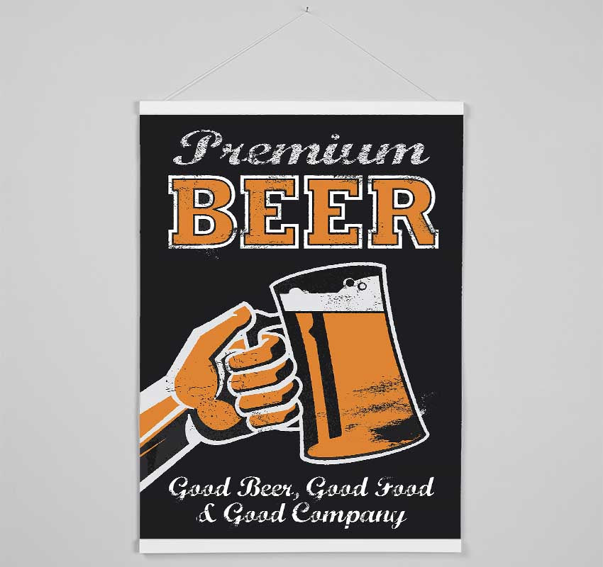 Beer Time 4 Hanging Poster - Wallart-Direct UK