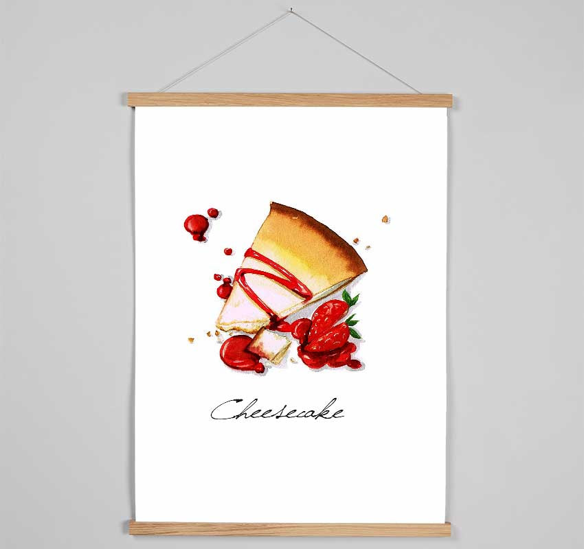 Strawberry Cheesecake Hanging Poster - Wallart-Direct UK