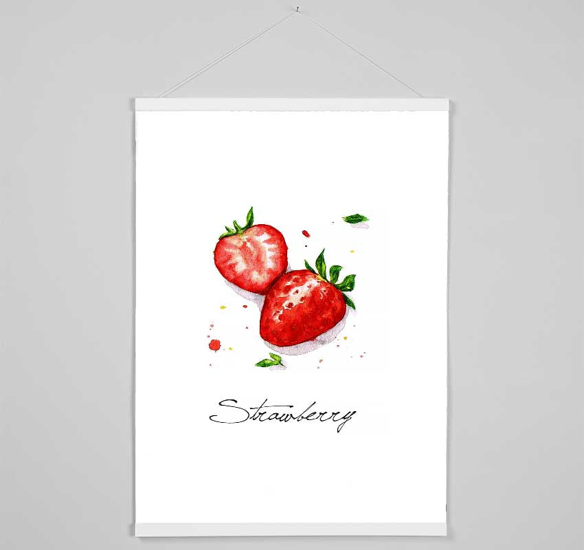 Strawberries Hanging Poster - Wallart-Direct UK