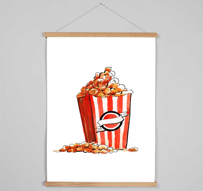 Time For Popcorn Hanging Poster - Wallart-Direct UK