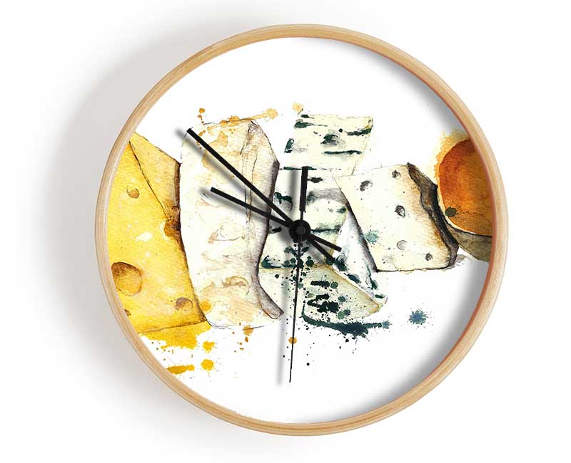 Cheese Selection Clock - Wallart-Direct UK