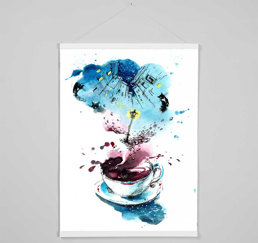 Coffee Nights Hanging Poster - Wallart-Direct UK