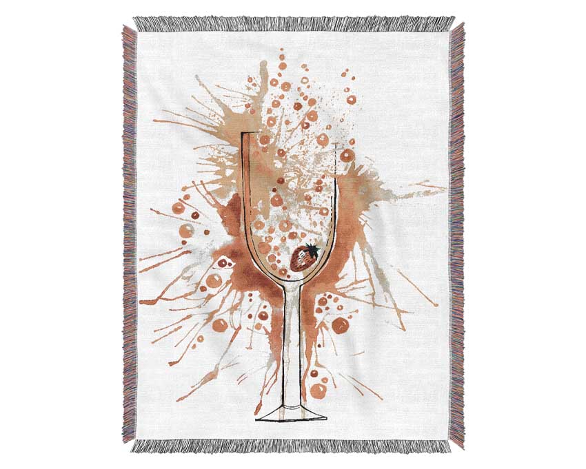 Champagne Cocktail Woven Blanket