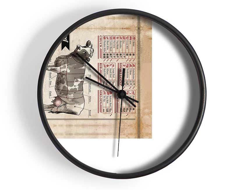 Butchers Selection 13 Clock - Wallart-Direct UK