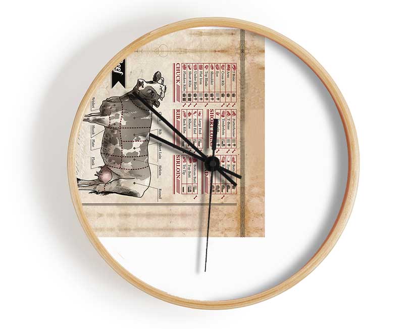 Butchers Selection 13 Clock - Wallart-Direct UK