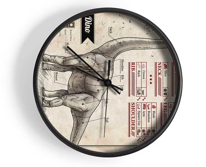 Dino Butchers Selection Clock - Wallart-Direct UK