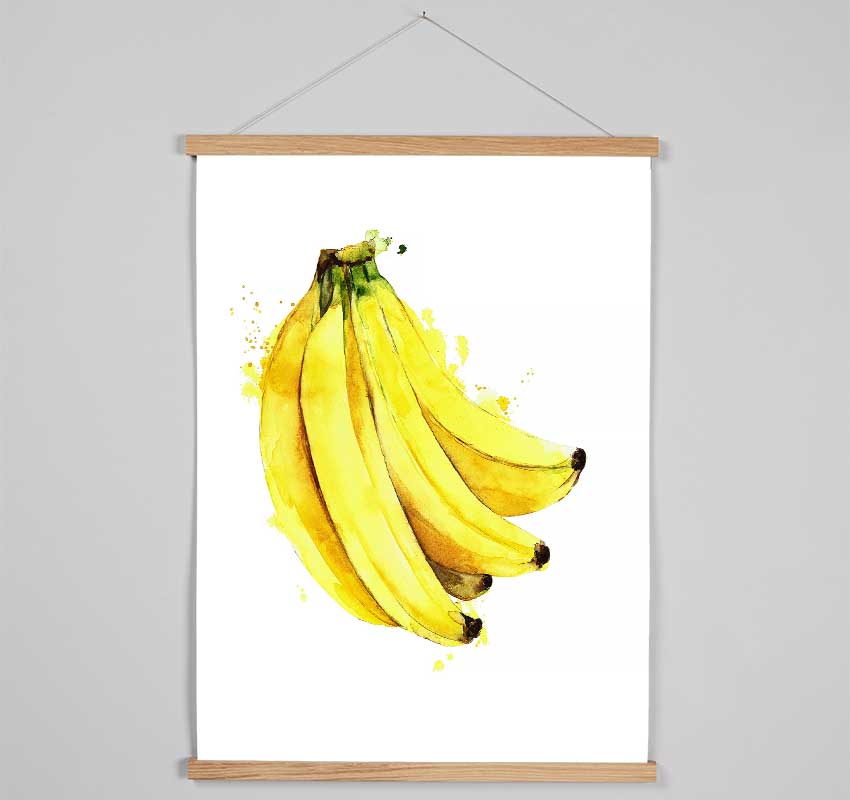 Bunch Of Bananas Hanging Poster - Wallart-Direct UK