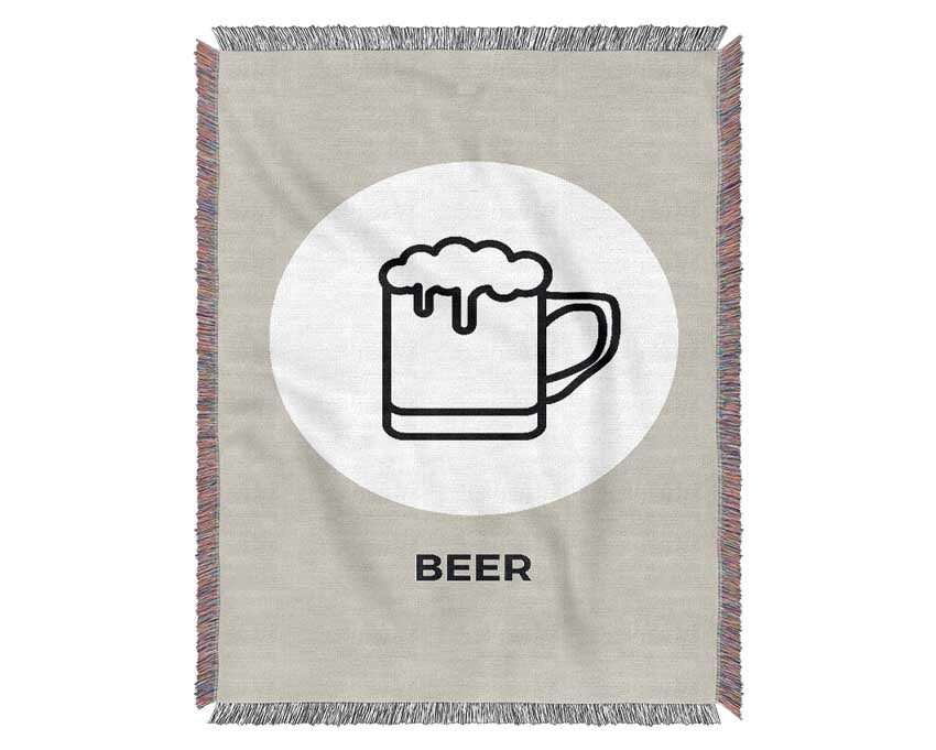 Beer Time 5 Woven Blanket