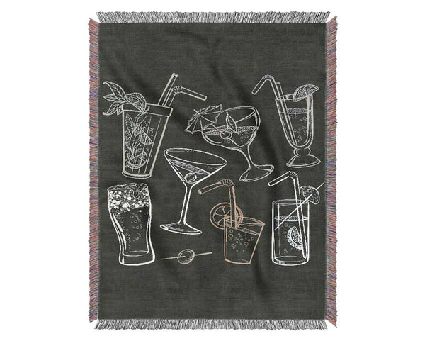 Cocktail Party 2 Woven Blanket