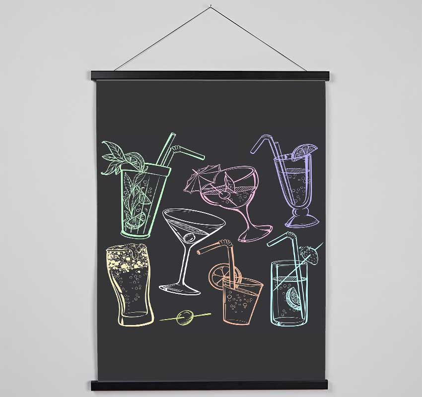 Cocktail Party 2 Hanging Poster - Wallart-Direct UK