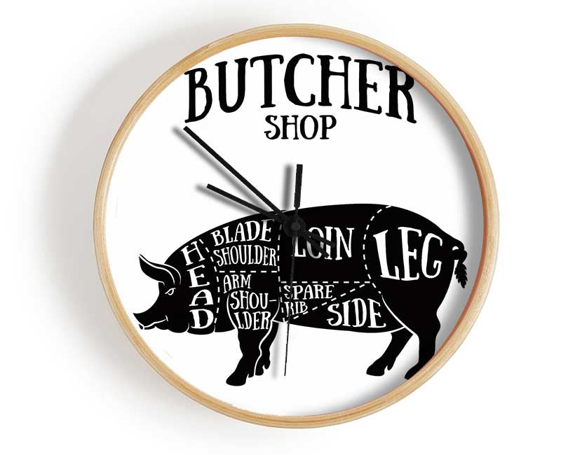 Butchers Selection 12 Clock - Wallart-Direct UK