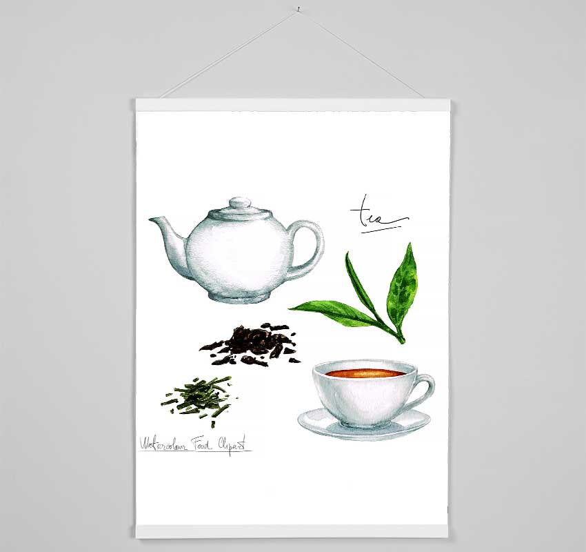 Tea Selection Hanging Poster - Wallart-Direct UK