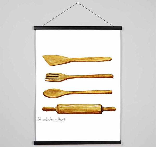 Utensils 13 Hanging Poster - Wallart-Direct UK