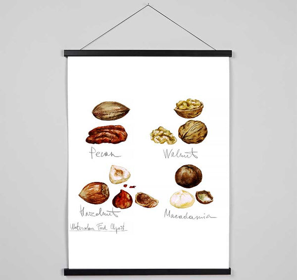 Nut Selection 1 Hanging Poster - Wallart-Direct UK