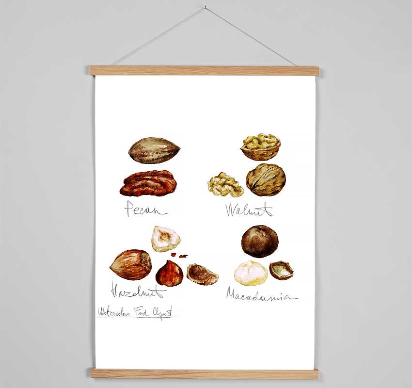 Nut Selection 1 Hanging Poster - Wallart-Direct UK